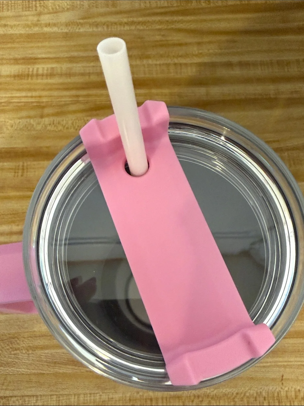 Unlisted Pink Insulated Travel Mug with Handle and Straw - 'I Beg Your Parton'